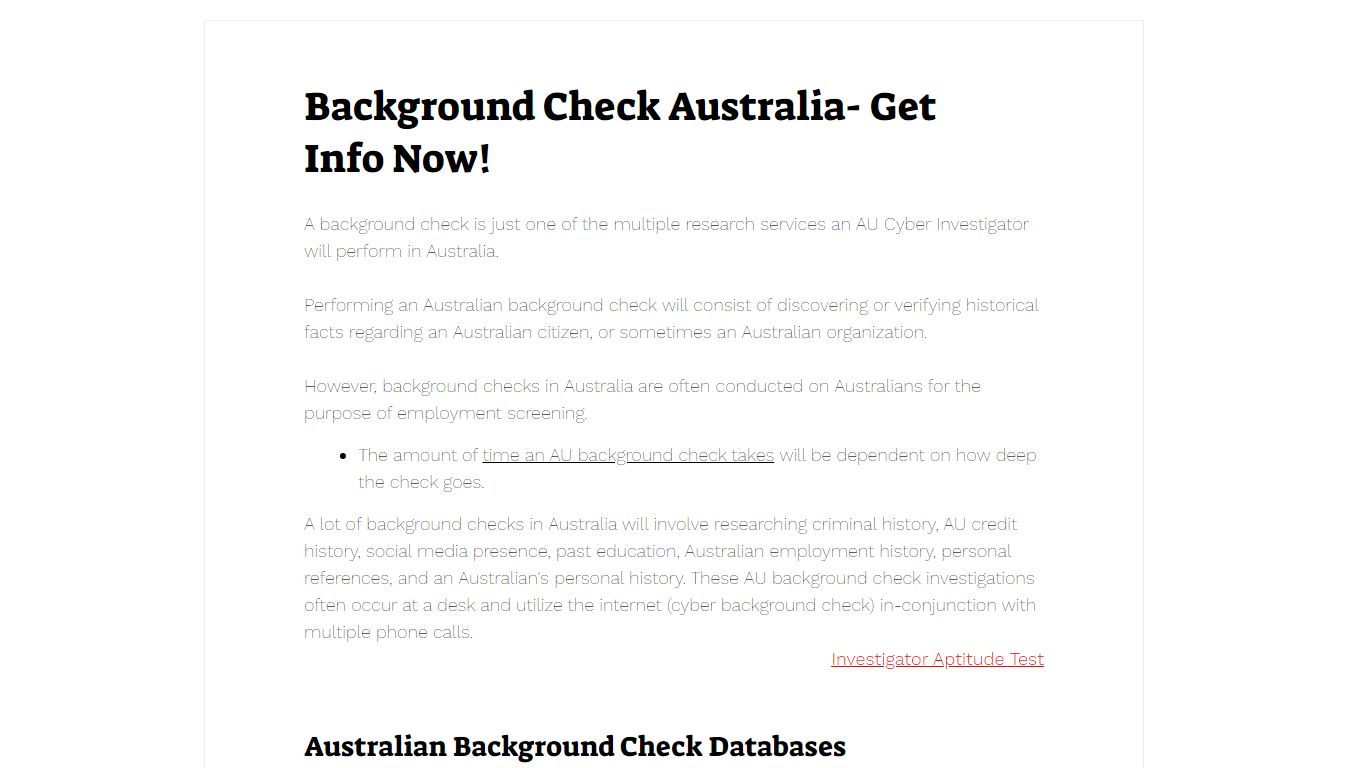 Background Check Australia- Get Info Now!