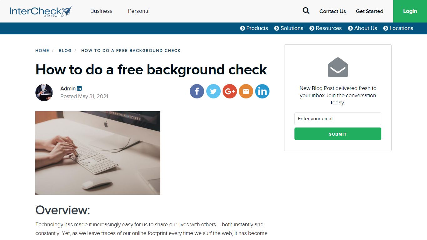 How To Do A Free Background Check - InterCheck - InterCheck Australia